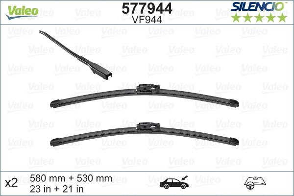 Valeo 577944 - Wiper Blade autospares.lv