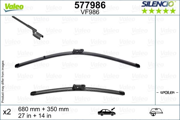 Valeo 577986 - Wiper Blade autospares.lv