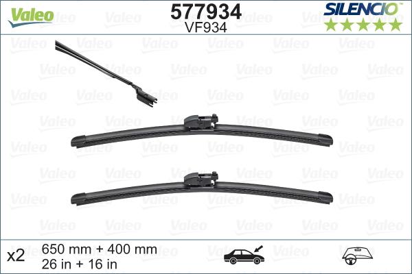 Valeo 577934 - Wiper Blade autospares.lv