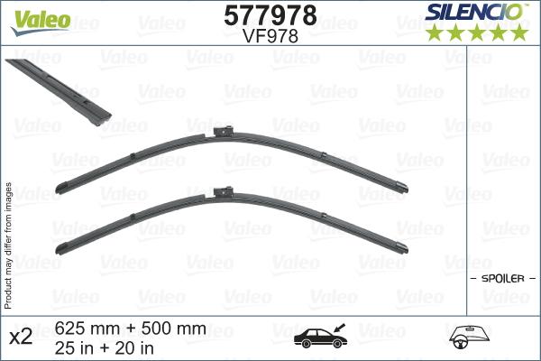 Valeo 577978 - Wiper Blade autospares.lv