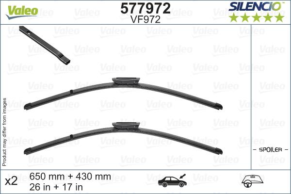 Valeo 577972 - Wiper Blade autospares.lv