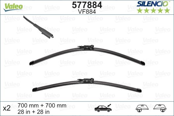 Valeo 577884 - Wiper Blade autospares.lv