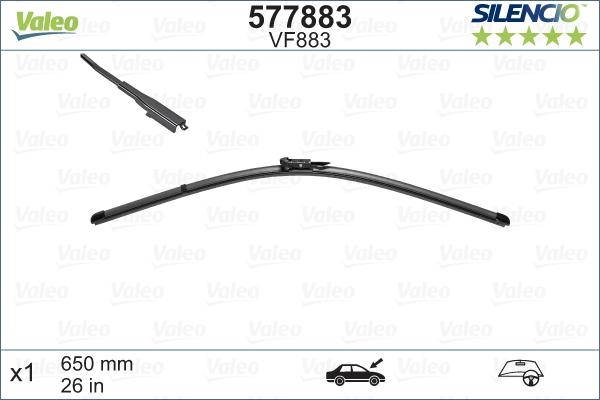 Valeo 577883 - Wiper Blade autospares.lv