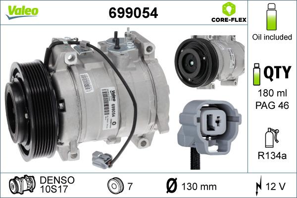 Valeo 699054 - Compressor, air conditioning autospares.lv