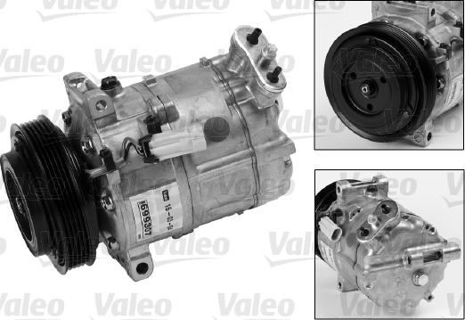 Valeo 699807 - Compressor, air conditioning autospares.lv