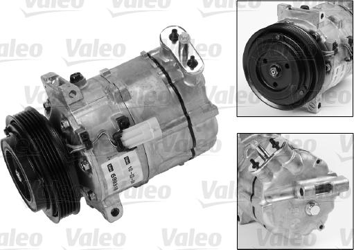 Valeo 699818 - Compressor, air conditioning autospares.lv