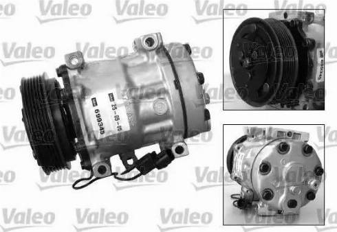 Valeo 699345 - Compressor, air conditioning autospares.lv