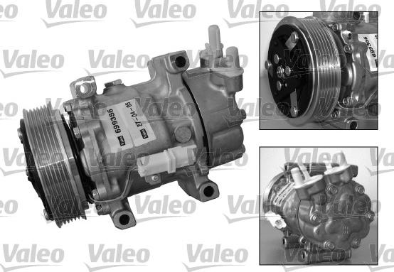 Valeo 699356 - Compressor, air conditioning autospares.lv