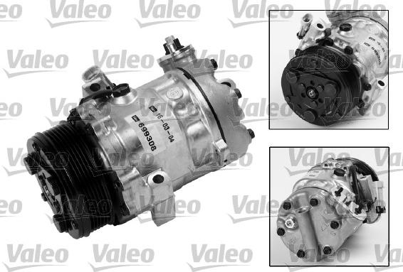 Valeo 699308 - Compressor, air conditioning autospares.lv