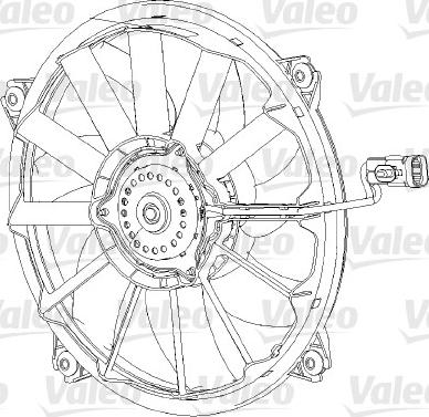 Valeo 696091 - Fan, radiator autospares.lv