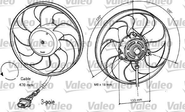 Valeo 696040 - Fan, radiator autospares.lv