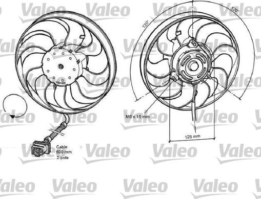 Valeo 696048 - Fan, radiator autospares.lv