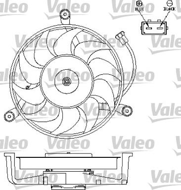 Valeo 696043 - Fan, radiator autospares.lv