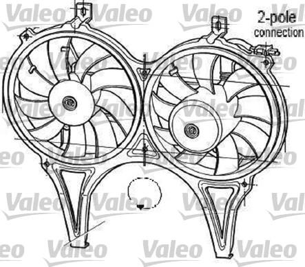 Valeo 696050 - Fan, radiator autospares.lv