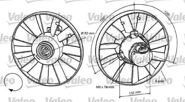 Valeo 696057 - Fan, radiator autospares.lv