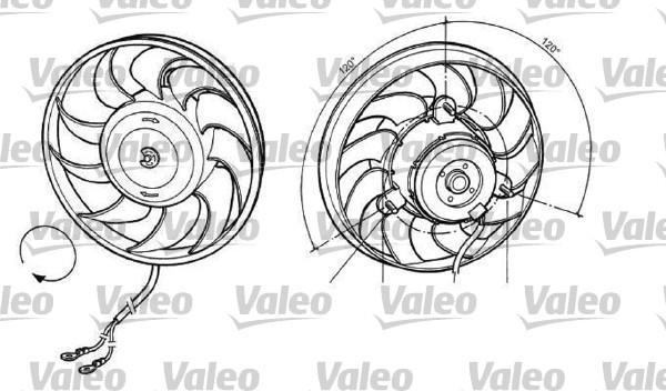 Valeo 696036 - Fan, radiator autospares.lv