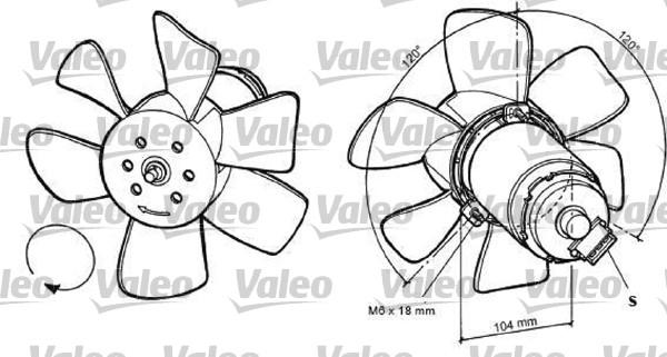 Valeo 696031 - Fan, radiator autospares.lv