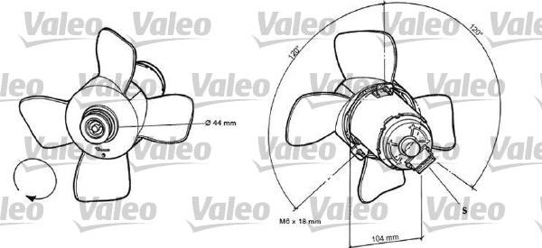 Valeo 696038 - Fan, radiator autospares.lv