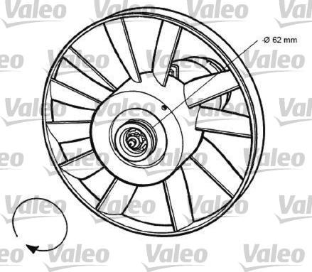 Valeo 696032 - Fan, radiator autospares.lv