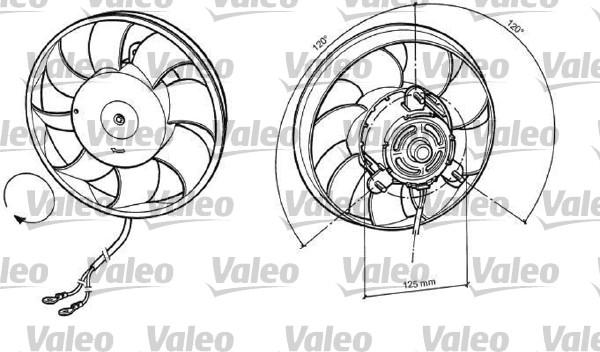 Valeo 696037 - Fan, radiator autospares.lv