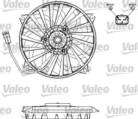 Valeo 696141 - Fan, radiator autospares.lv