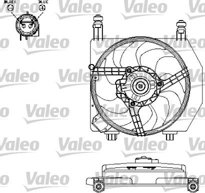 Valeo 696159 - Fan, radiator autospares.lv