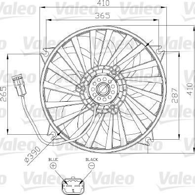 Valeo 696139 - Fan, radiator autospares.lv