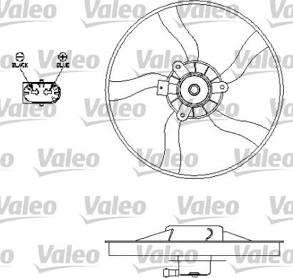 Valeo 696134 - Fan, radiator autospares.lv