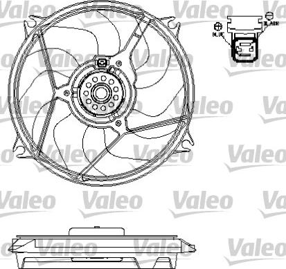 Valeo 696135 - Fan, radiator autospares.lv