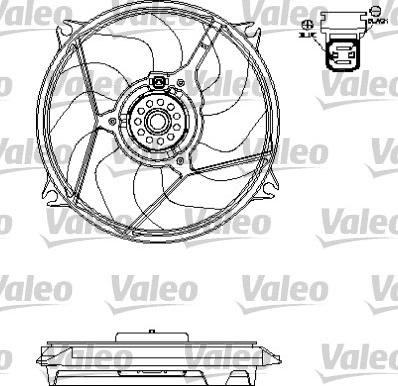 Valeo 696138 - Fan, radiator autospares.lv