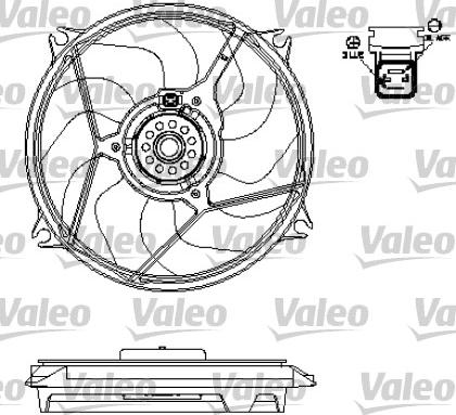 Valeo 696137 - Fan, radiator autospares.lv