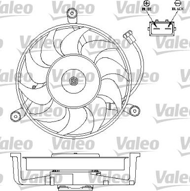 Valeo 696179 - Fan, radiator autospares.lv