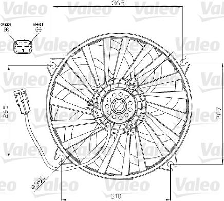 Valeo 696177 - Fan, radiator autospares.lv