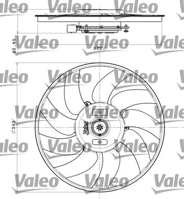 Valeo 696349 - Fan, radiator autospares.lv