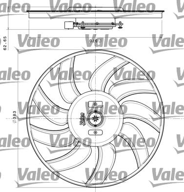 Valeo 696350 - Fan, radiator autospares.lv