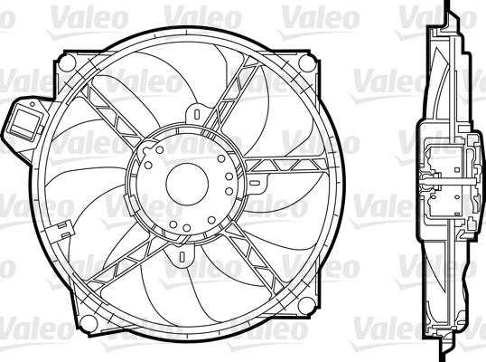 Valeo 696376 - Fan, radiator autospares.lv