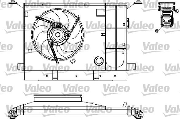 Valeo 696211 - Fan, radiator autospares.lv