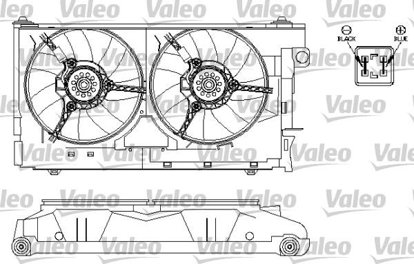 Valeo 696212 - Fan, radiator autospares.lv