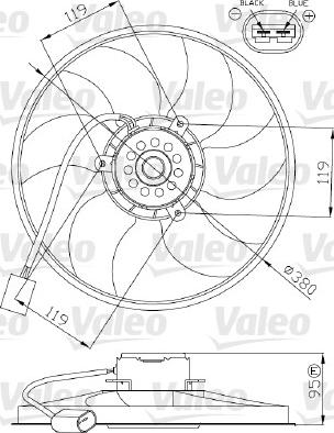 Valeo 696287 - Fan, radiator autospares.lv