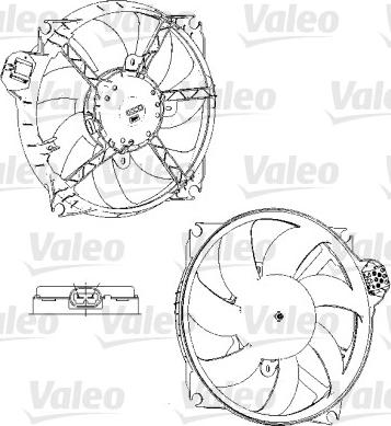 Valeo 696229 - Fan, radiator autospares.lv