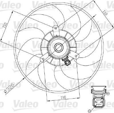 Valeo 698444 - Fan, radiator autospares.lv