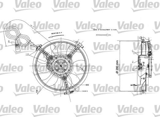 Valeo 698422 - Fan, radiator autospares.lv