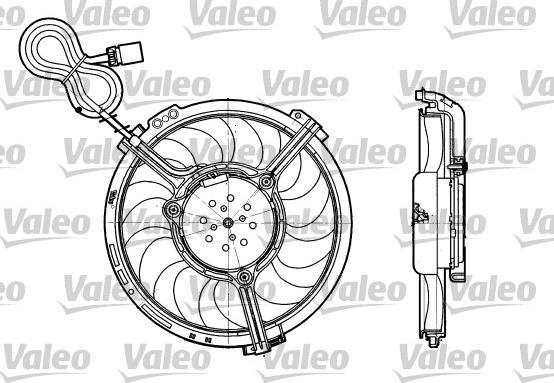 Valeo 698658 - Fan, radiator autospares.lv