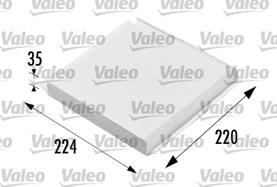 Valeo 698657 - Filter, interior air autospares.lv