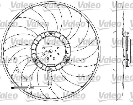 Valeo 698609 - Fan, radiator autospares.lv