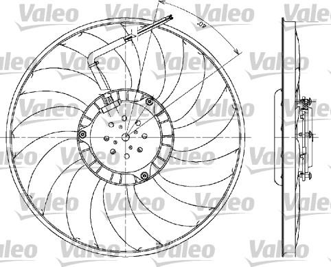 Valeo 698610 - Fan, radiator autospares.lv