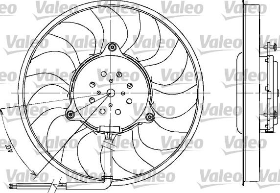 Valeo 698612 - Fan, radiator autospares.lv