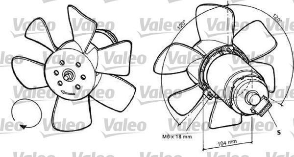 Valeo 698368 - Fan, radiator autospares.lv