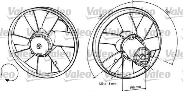 Valeo 698370 - Fan, radiator autospares.lv