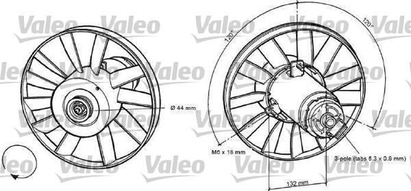 Valeo 698371 - Fan, radiator autospares.lv